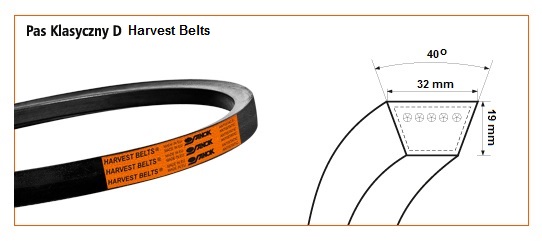D/H-2240 <br>Pas Harvest Belts<br>CL 630011.0