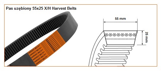 55X25 X/H-2285 <br>Pas Harvest Belts<br>CL 609823.0-VX