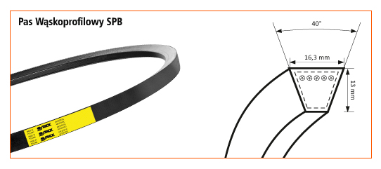 SPB-2000 <br>Pas wąskoprofilowy