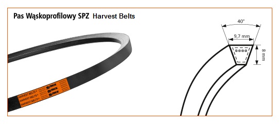 SPZ/H-1587 <br>Pas Harvest Belts<br>DF 02235421