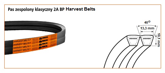 2A BP/H-1920 <br>Pas Harvest Belts<br>JD N124460