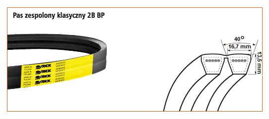 2B BP-2240 <br>Pas zespolony - klasyczny