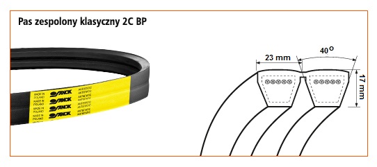 2C BP-4572 <br>Pas zespolony - klasyczny