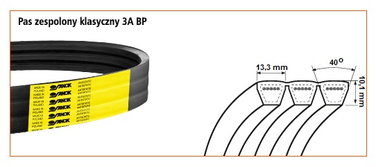 3A BP-1250 <br>Pas zespolony - klasyczny