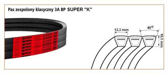 3A BP/K/I-4750 <br>Pas zespolony "K" klasyczny<br>CL 667891.1