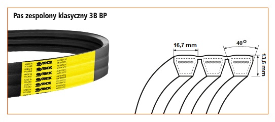 3B BP-4100 <br>Pas zespolony - klasyczny