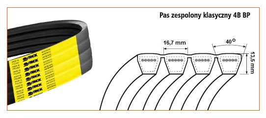 4B BP-3530 <br>Pas zespolony - klasyczny