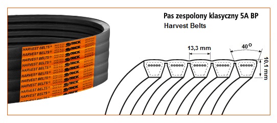 5A BP/H-3000 <br>Pas Harvest Belts<br>ME 04-133180