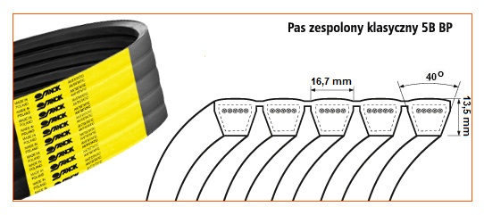 5B BP-4860 <br>Pas zespolony - klasyczny