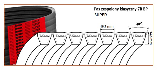 7C BP SUP-4270 <br>Pas zespolony SUPER klasyczny