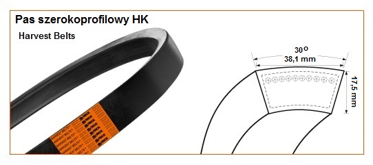 HK/H-4485 <br>Pas Harvest Belts<br>JD H161648