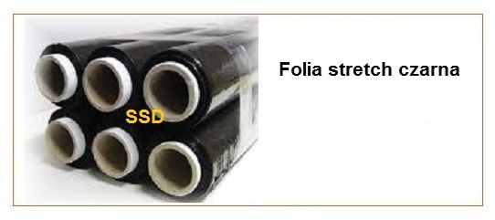 Folia stretch 3,0 kg czarna