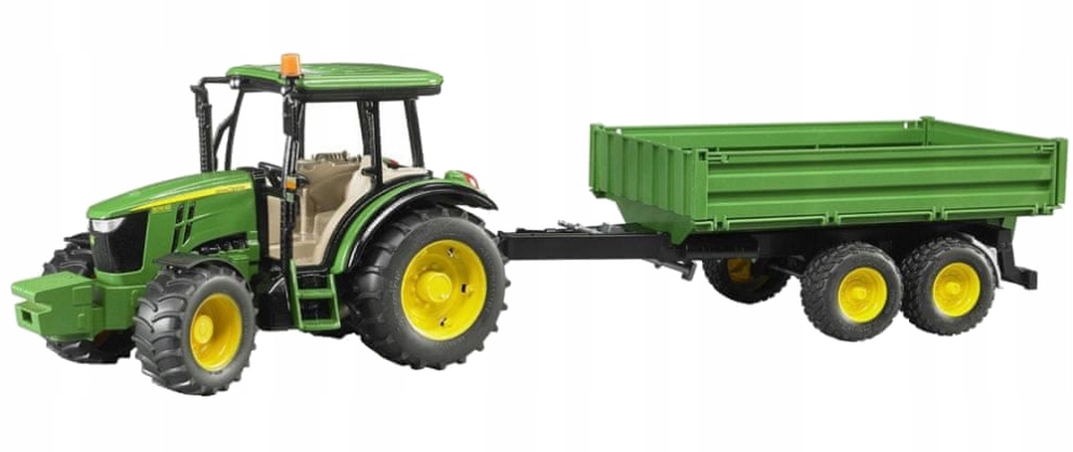 BRUDER-02108 <br>JOHN DEERE 5115M Z PRZYCZEPĄ