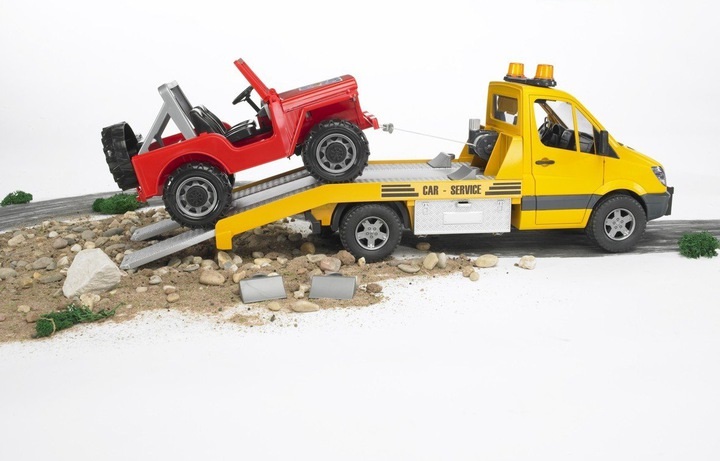BRUDER-02535 <br>CIĘŻARÓWKA MERCEDES SPRINTER<br>POMOC DROGOWA