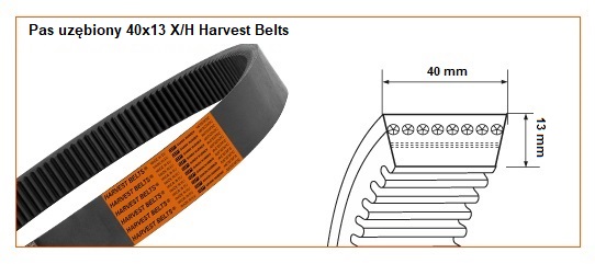 40X13 X/H-920 <br>Pas Harvest Belts<br>CL 670224.1