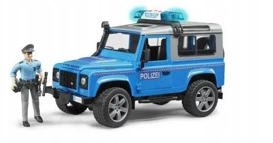BRUDER-02597 <br>POLICJA LAND ROVER DEFENDER